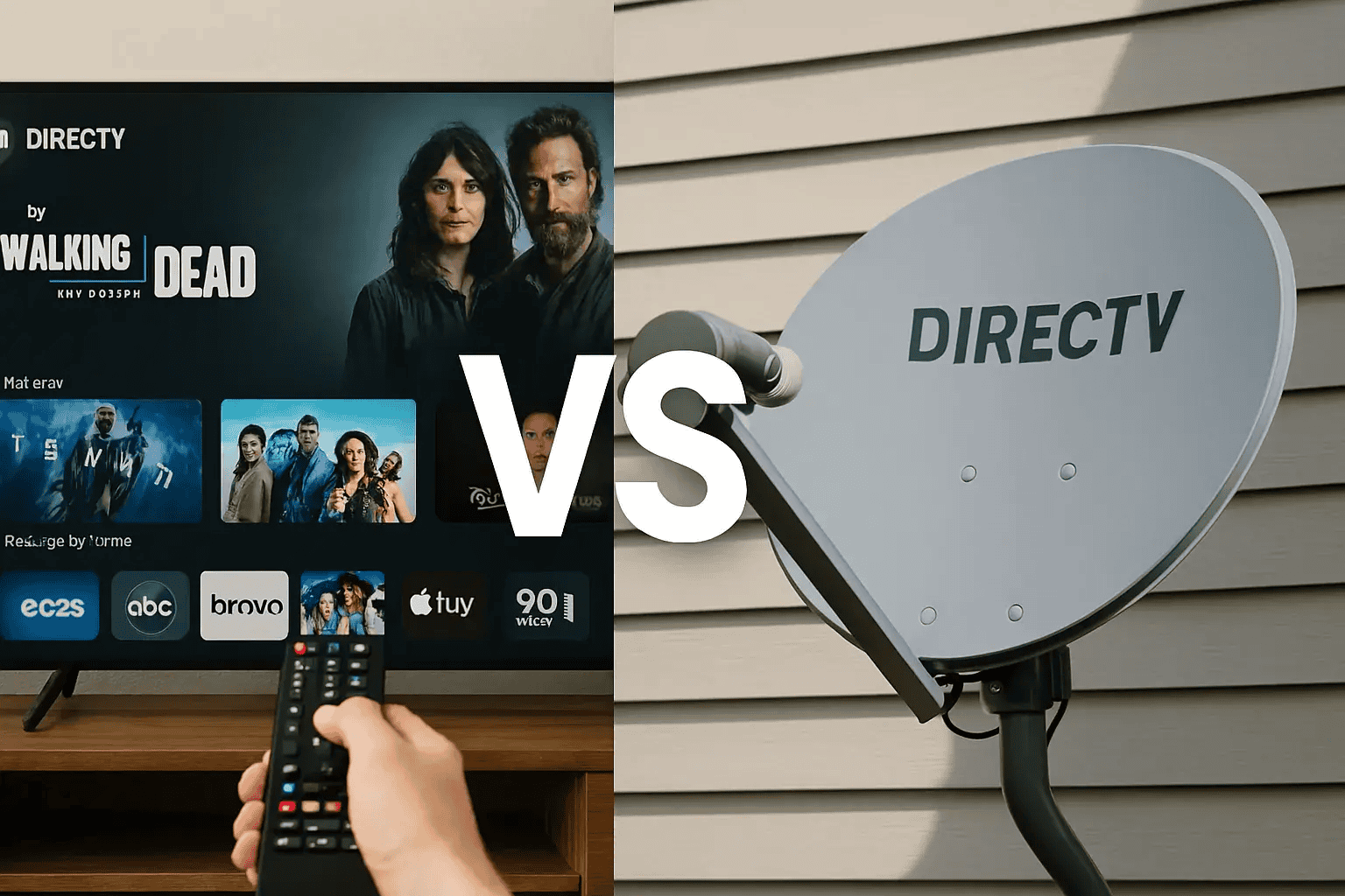 DIRECTV streaming vs satellite