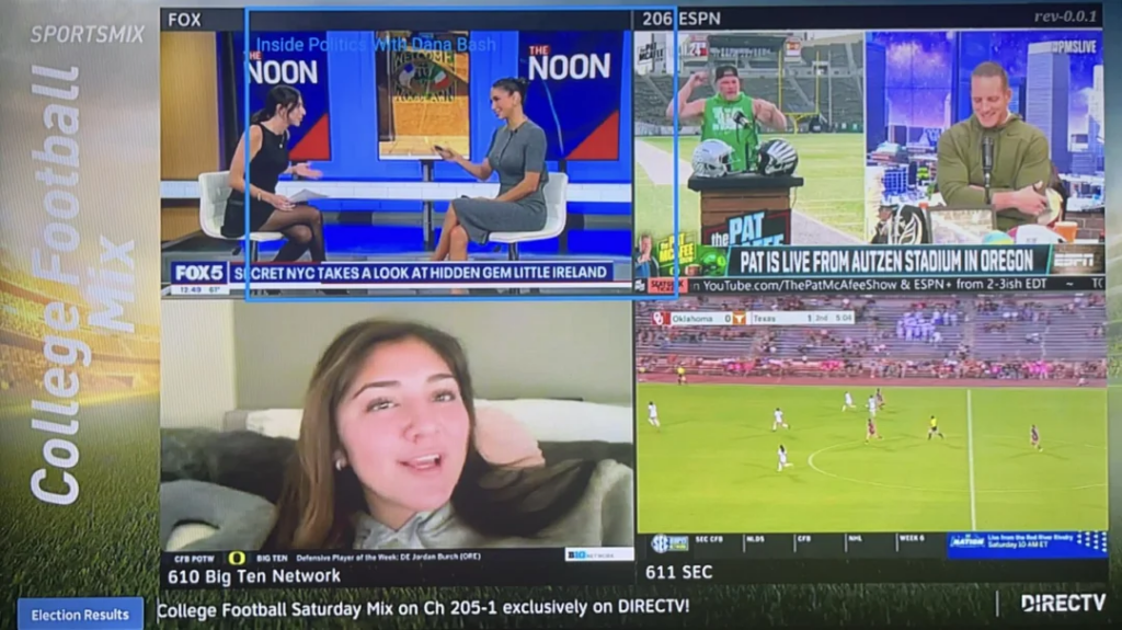 can you change channels directv sports mix